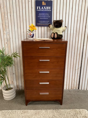 Walnut drawer chest of - 5,