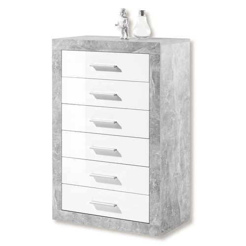 Drawers tallboy grey white - drawers,