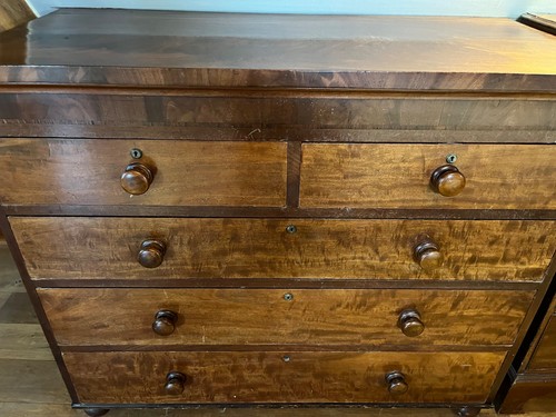 Tall boy wood 5 drawers - tall, .