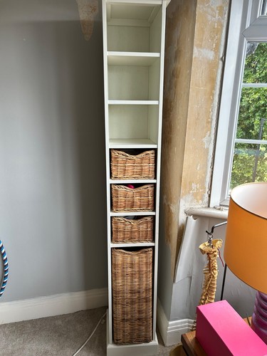 White tallboy chest drawers - white,