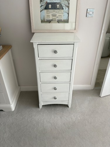 Solid oak tallboy - tallboy, chest