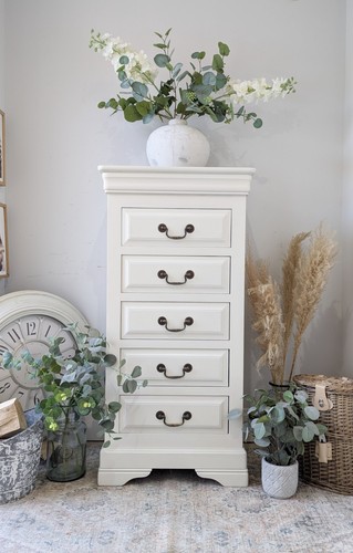 Tall slim white tallboy - slim,