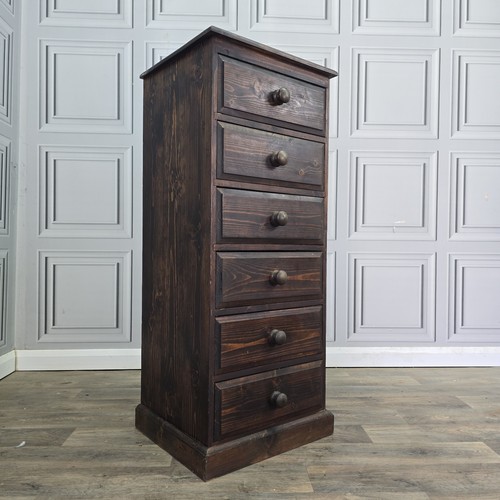 Vintage pine tallboy chest - tallboy, of