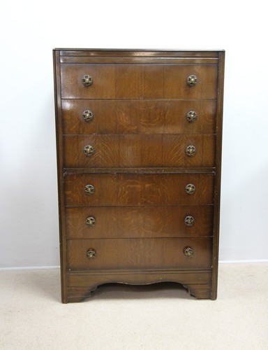 Vintage dark oak tallboy - vintage,