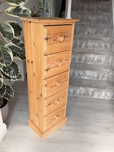 Vintage pine tallboy narrow - pine,