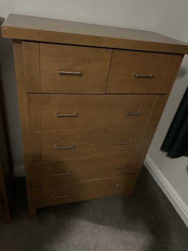 Solid wood tall boy - tall,