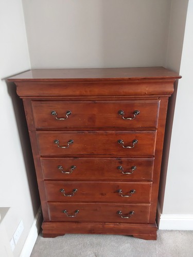 Large wooden chest - of, drawers