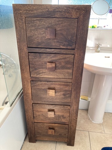 Solid wood tallboy chest - solid,