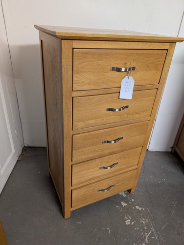 Solid oak chest - solid, drawers