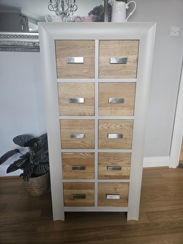 Tall boy chest drawers oak - tall,