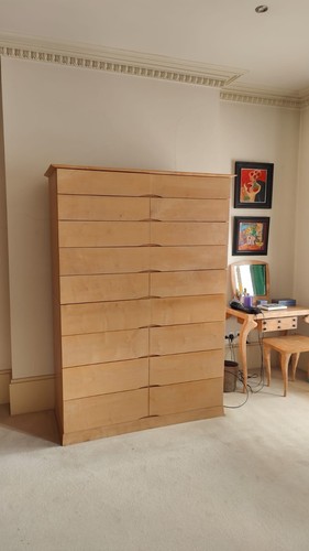 Solid wood tallboy - tallboy, chest