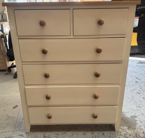 Classic cream pine chest of - cream,