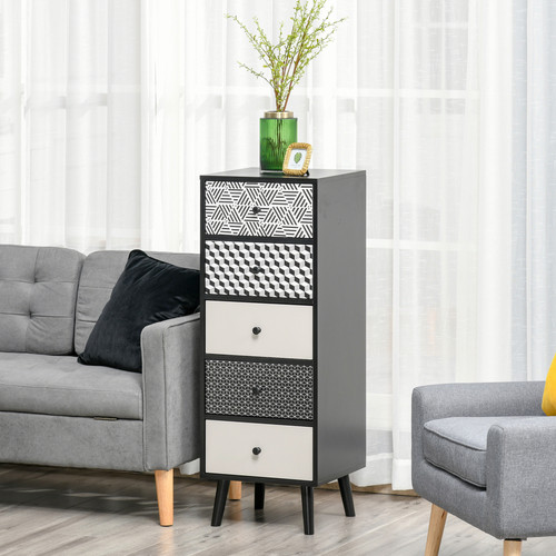 Grey geometric chest - geometric, of